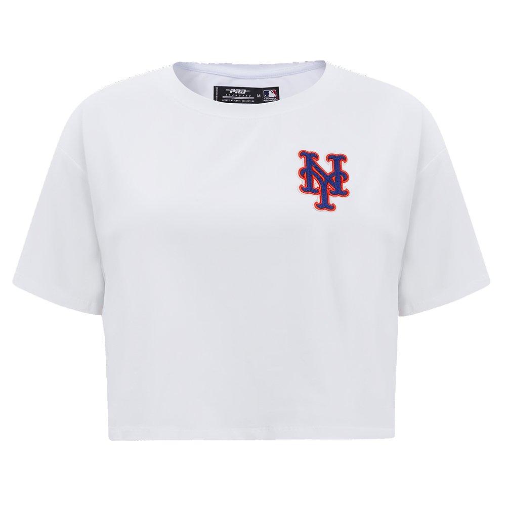 Pro Standard Women's MLB New York Mets​ Classic Boxy Top -White - WHITE Thumbnail View 1