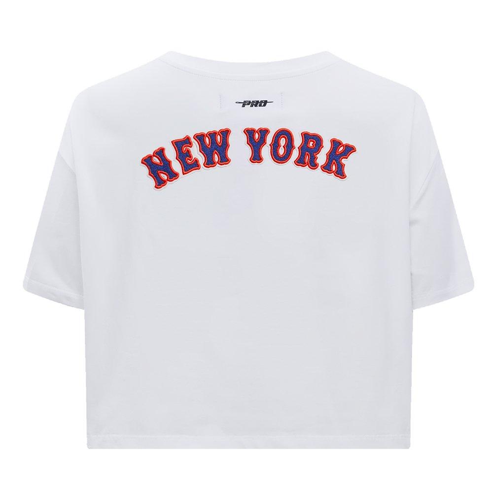 Pro Standard Women's MLB New York Mets​ Classic Boxy Top -White - WHITE Thumbnail View 2