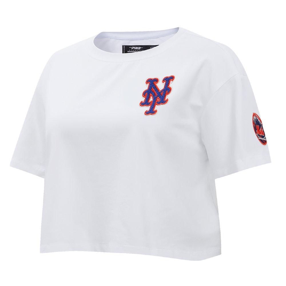 Pro Standard Women's MLB New York Mets​ Classic Boxy Top - White - WHITE Thumbnail View 3