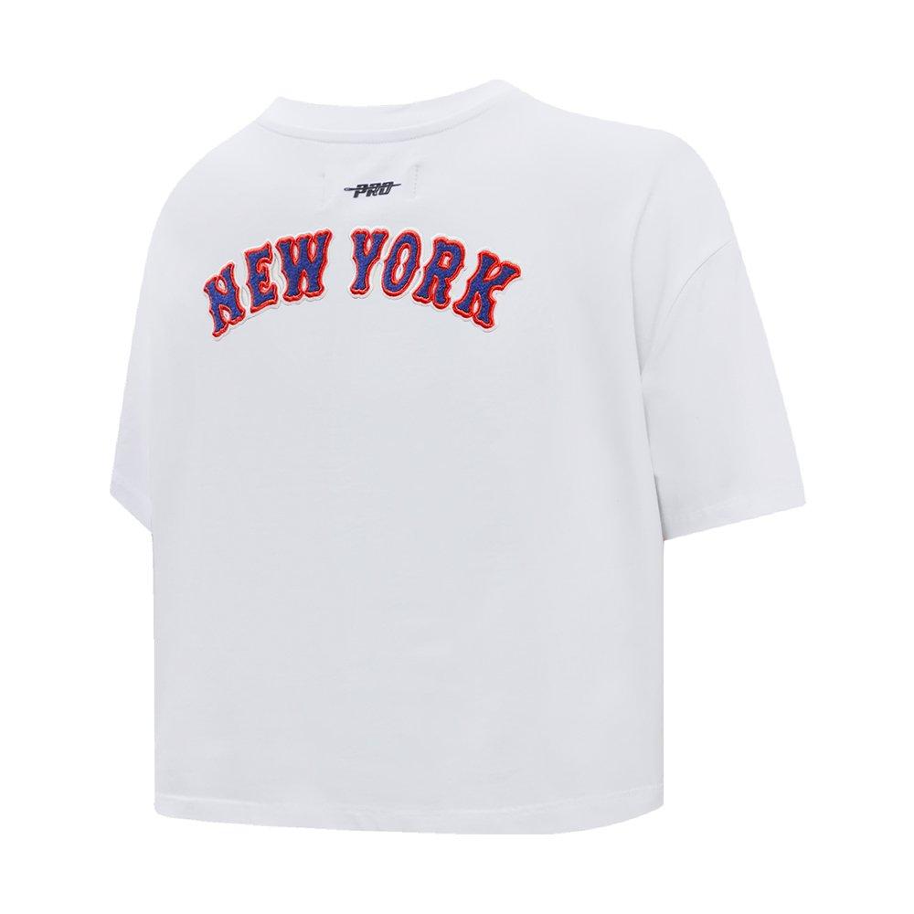 Pro Standard Women's MLB New York Mets​ Classic Boxy Top - White - WHITE Thumbnail View 4