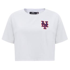 Pro Standard Women's MLB New York Mets​ Classic Boxy Top -White