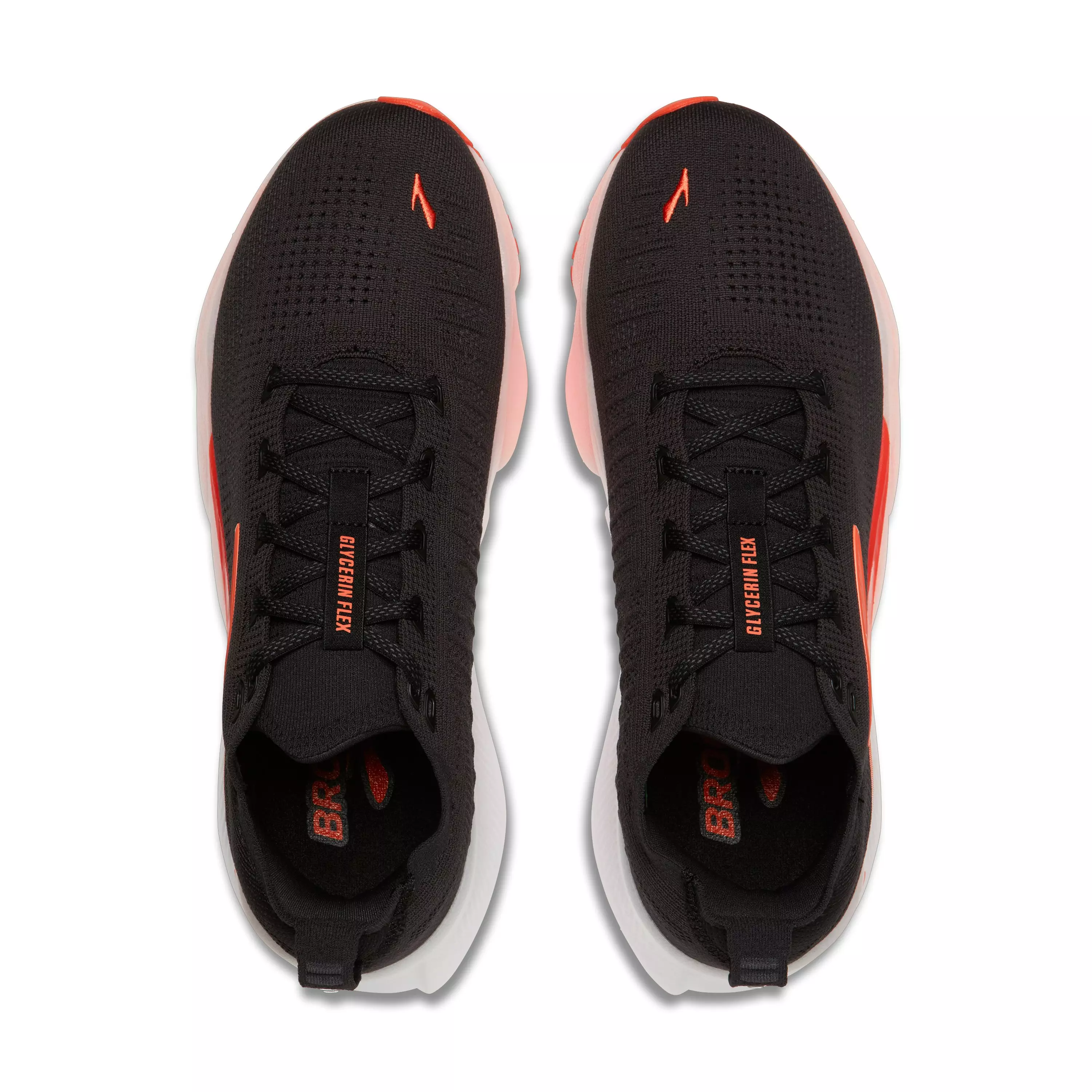 Brooks Glycerin Flex "Black/Orange" Men's Running Shoe - BLACK/ORANGE
