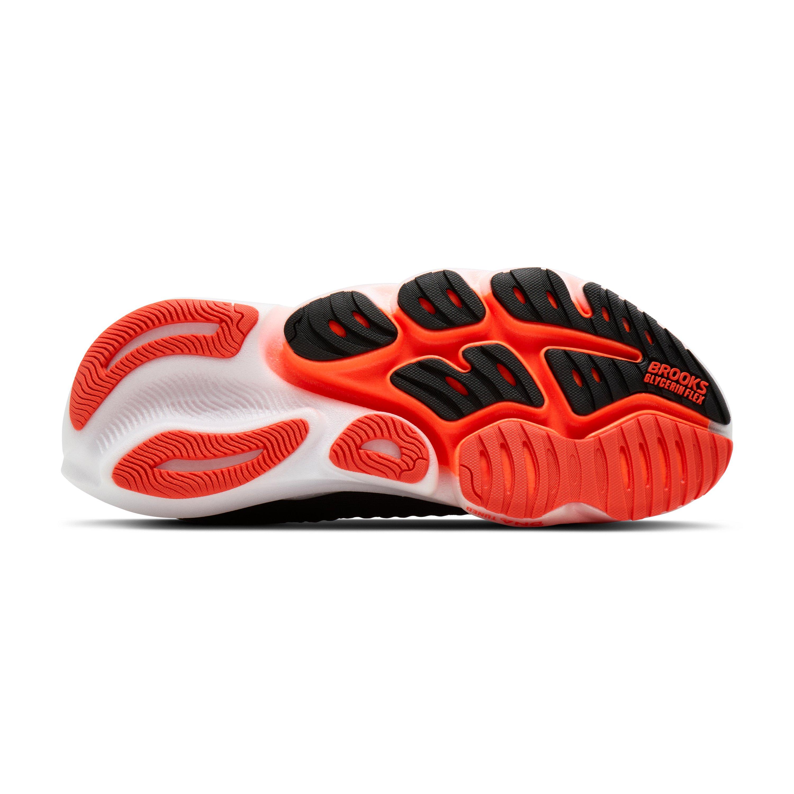 Brooks Glycerin Flex "Black/Orange" Men's Running Shoe - BLACK/ORANGE