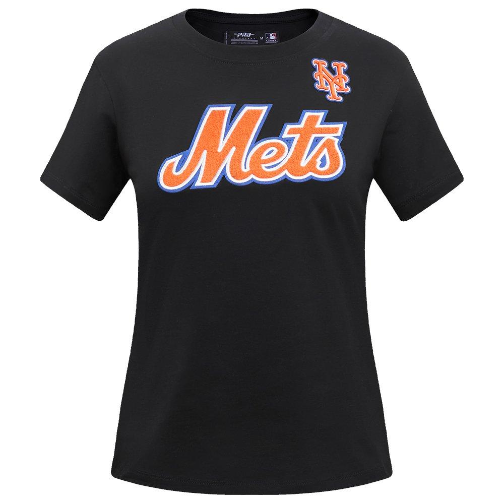 Pro Standard Women's MLB New York Mets​ Classic Short Sleeve SJ Slim Fit Top -Black - BLACK Thumbnail View 1