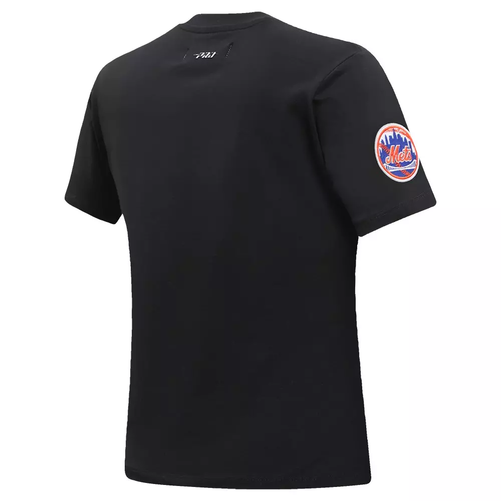 Pro Standard Women's MLB New York Mets​ Classic Short Sleeve SJ Slim Fit Top - Black - BLACK