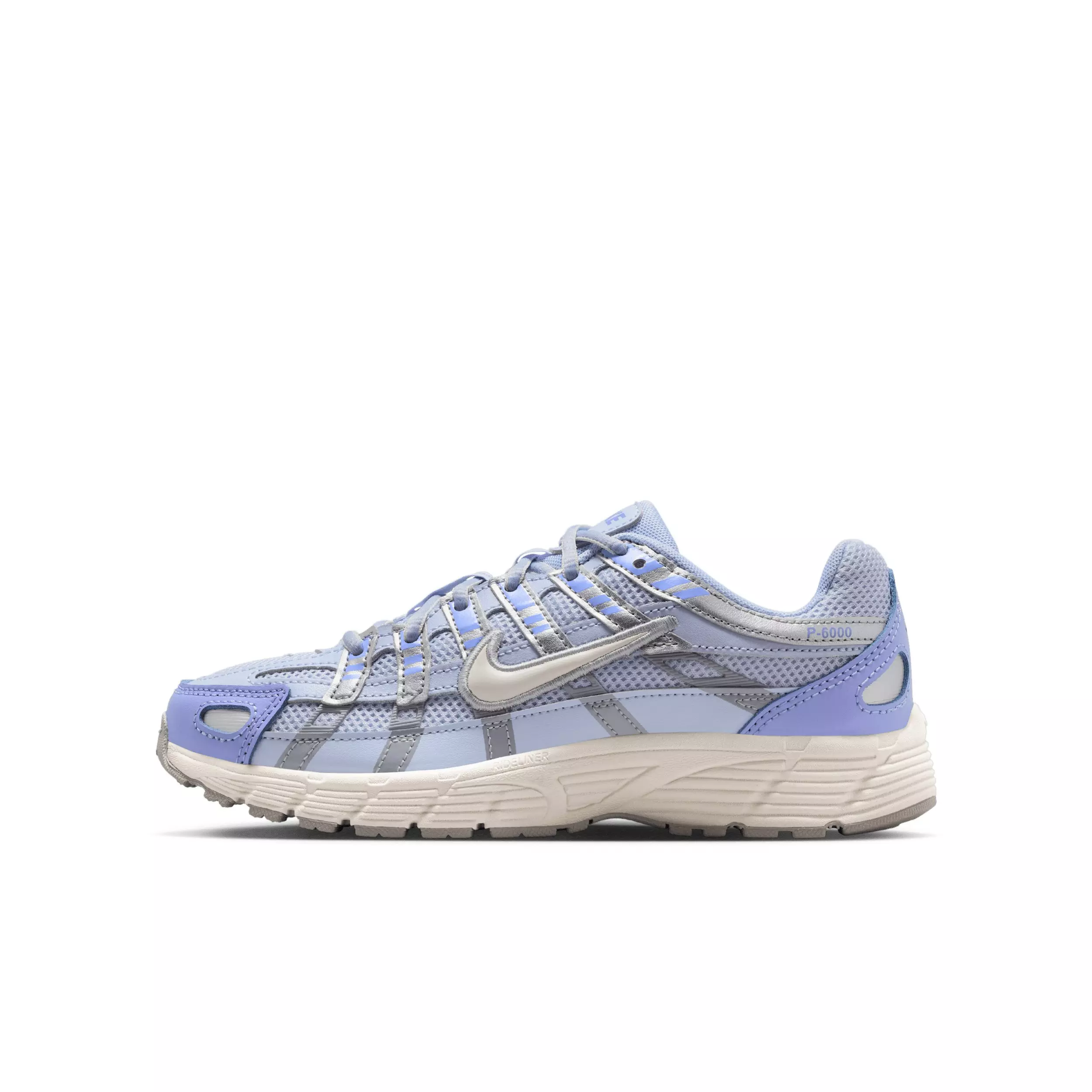 Nike P-6000 "Ghost/Light Thistle/Iron Purple/Sail" Grade School Girls' Shoe - GHOST/LT THISTLE/PURPLE/SAIL