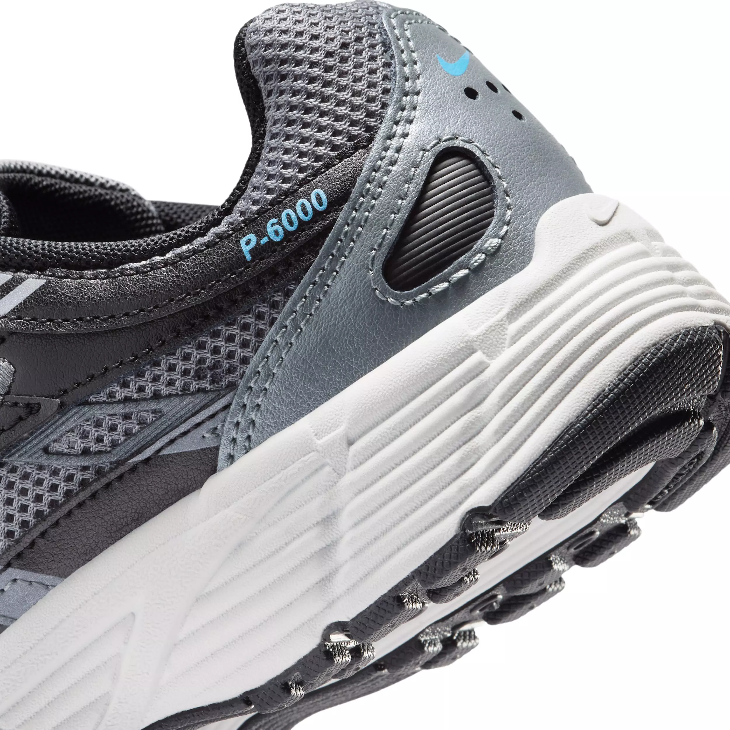 Nike P-6000 "Smoke Grey/Black/Platinum Tint/Dutch Blue" Grade School Boys' Shoe - GREY/BLACK/PLATINUM/BLUE