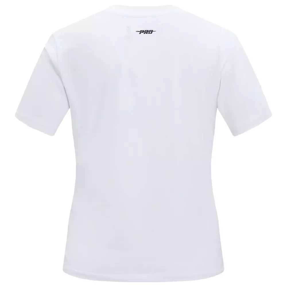 Pro Standard Women's MLB New York Mets​ Classic Short Sleeve SJ Slim Fit Top -White - WHITE