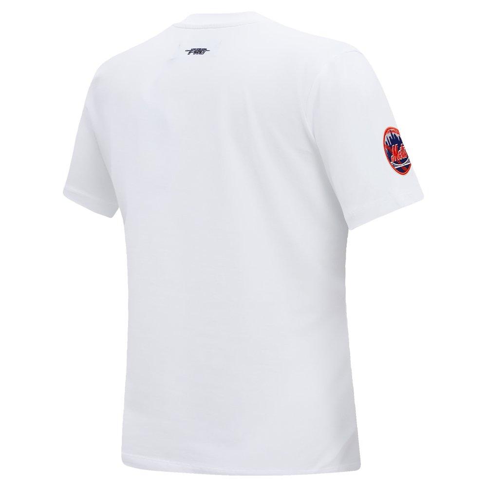 Pro Standard Women's MLB New York Mets​ Classic Short Sleeve SJ Slim Fit Top - White - WHITE Thumbnail View 4