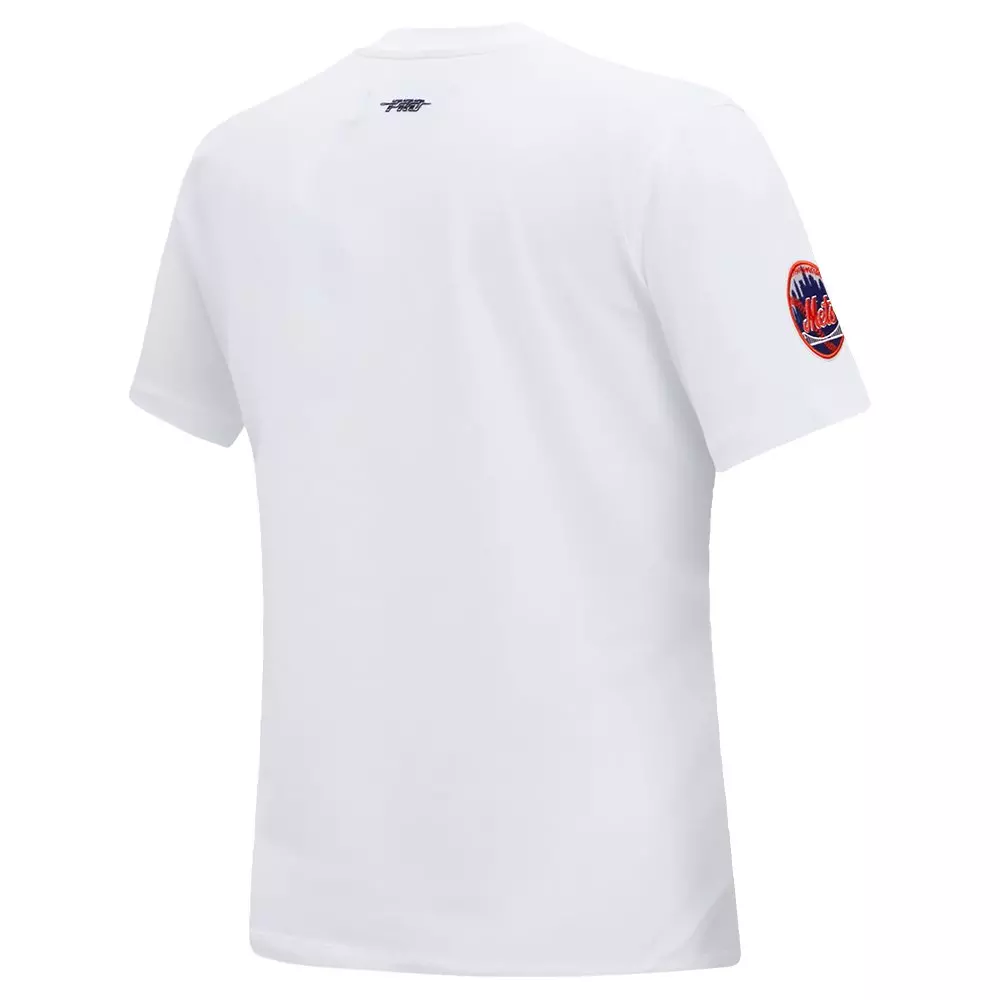 Pro Standard Women's MLB New York Mets​ Classic Short Sleeve SJ Slim Fit Top -White - WHITE