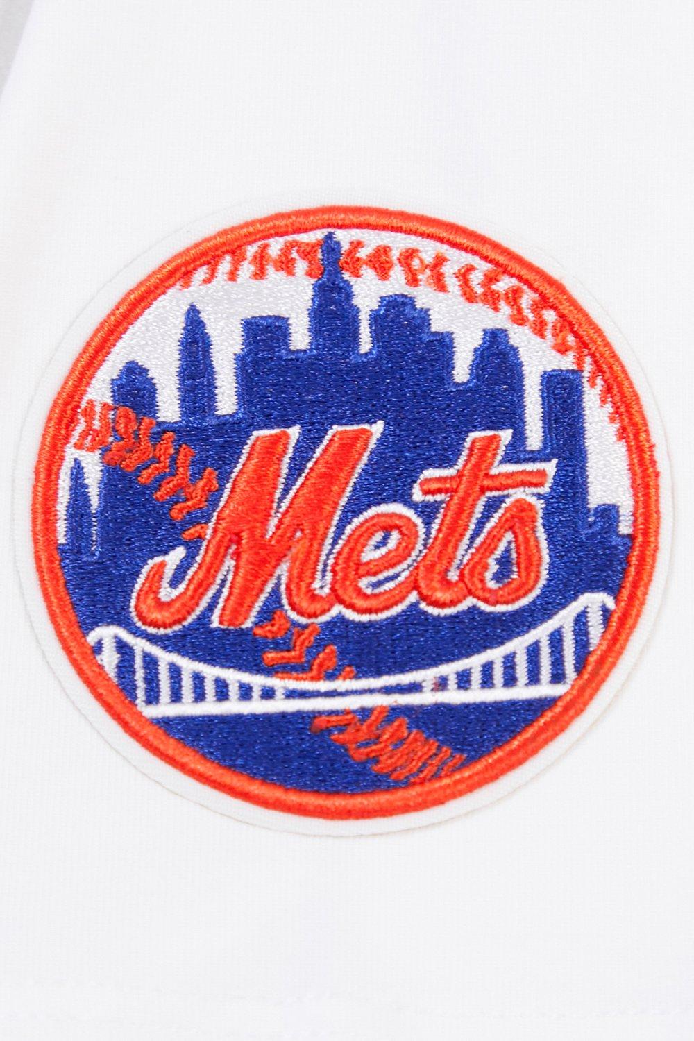 Pro Standard Women's MLB New York Mets​ Classic Short Sleeve SJ Slim Fit Top - White - WHITE Thumbnail View 6