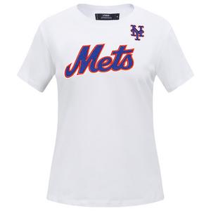 Pro Standard Women's MLB New York Mets​ Classic Short Sleeve SJ Slim Fit Top -White