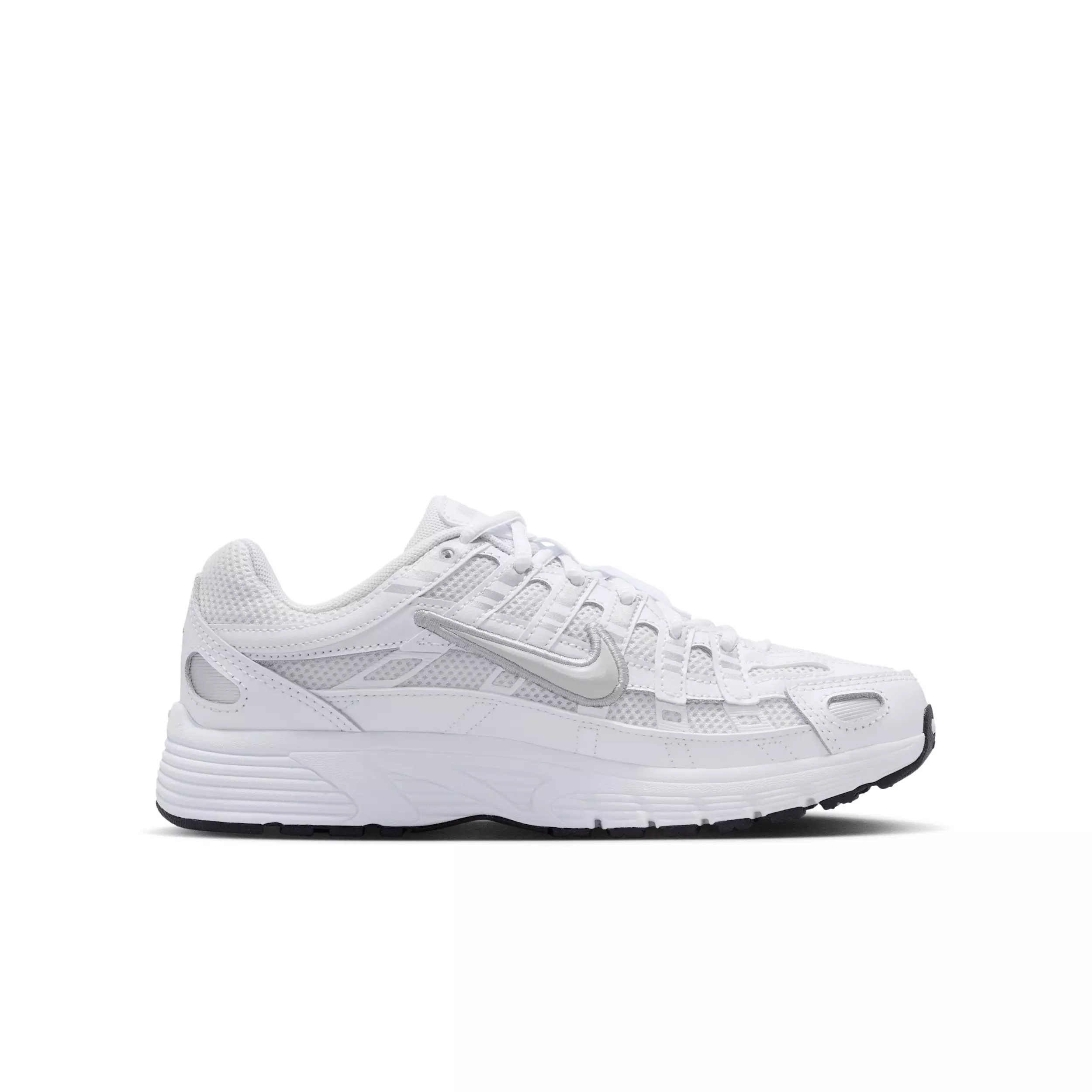 Nike P-6000 "Platinum Tint/White/Metallic Silver/Platinum Tint" Grade School Boys' Shoe - PLATINUM/WHITE/SILVER/PLATINUM