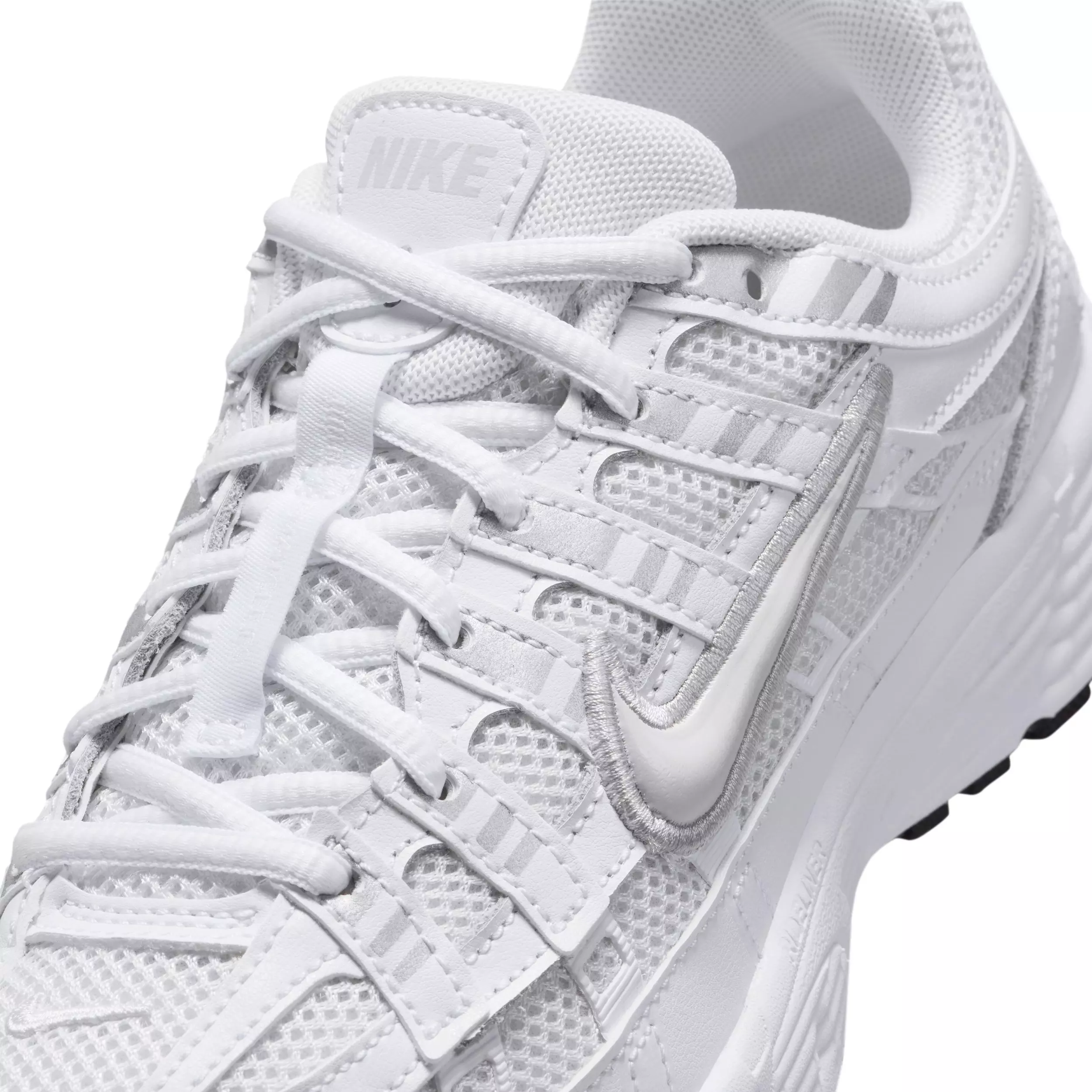 Nike P-6000 "Platinum Tint/White/Metallic Silver/Platinum Tint" Grade School Boys' Shoe - PLATINUM/WHITE/SILVER/PLATINUM