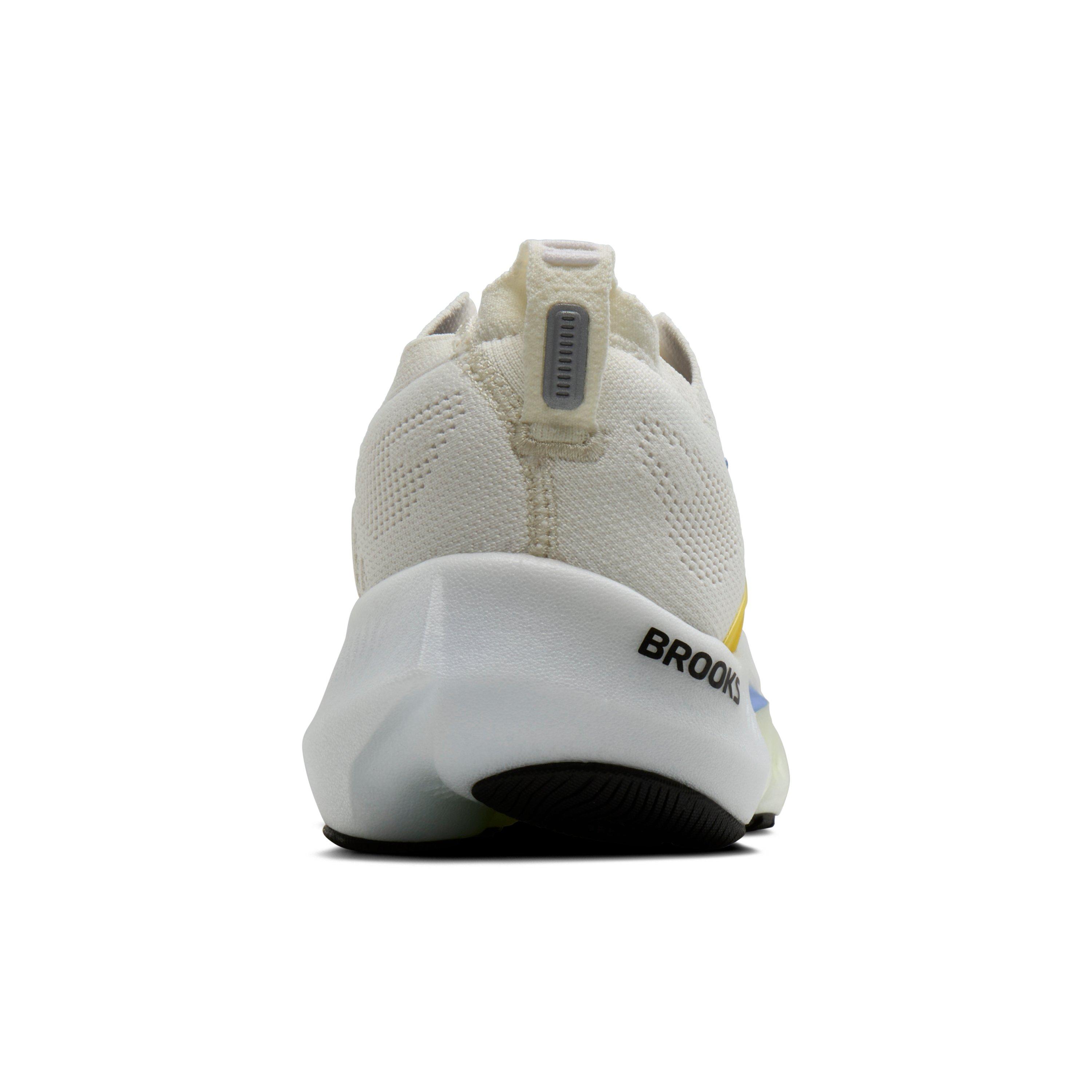 Brooks Glycerin Flex "White/Cyber Yellow/Nightlife" Men's Running Shoe - WHITE/YELLOW/NIGHTLIFE