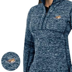 Antigua Women's Montana State Bobcats Fortune Half-Zip Pullover Jacket