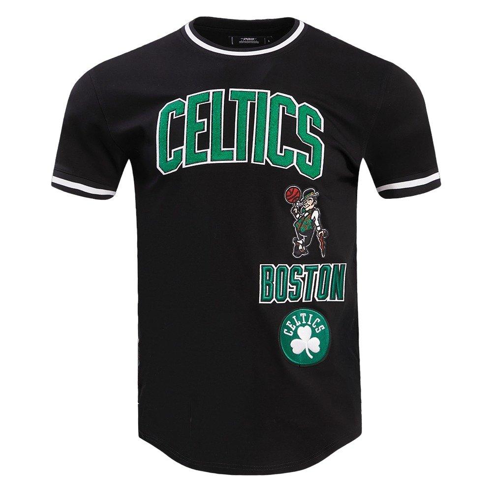 Pro Standard Men's NBA Boston Celtics Retro Classic Double Knit Tee - Black - BLACK Thumbnail View 1