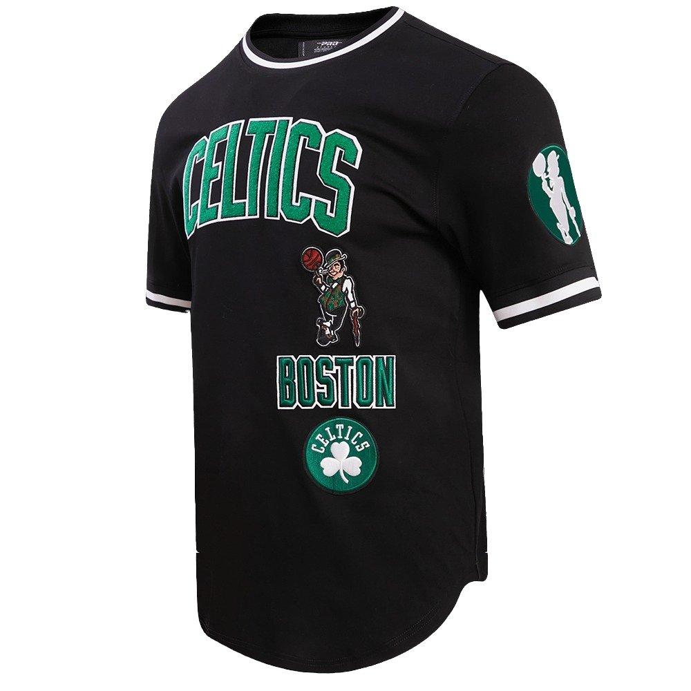Pro Standard Men's NBA Boston Celtics Retro Classic Double Knit Tee - Black - BLACK Thumbnail View 3