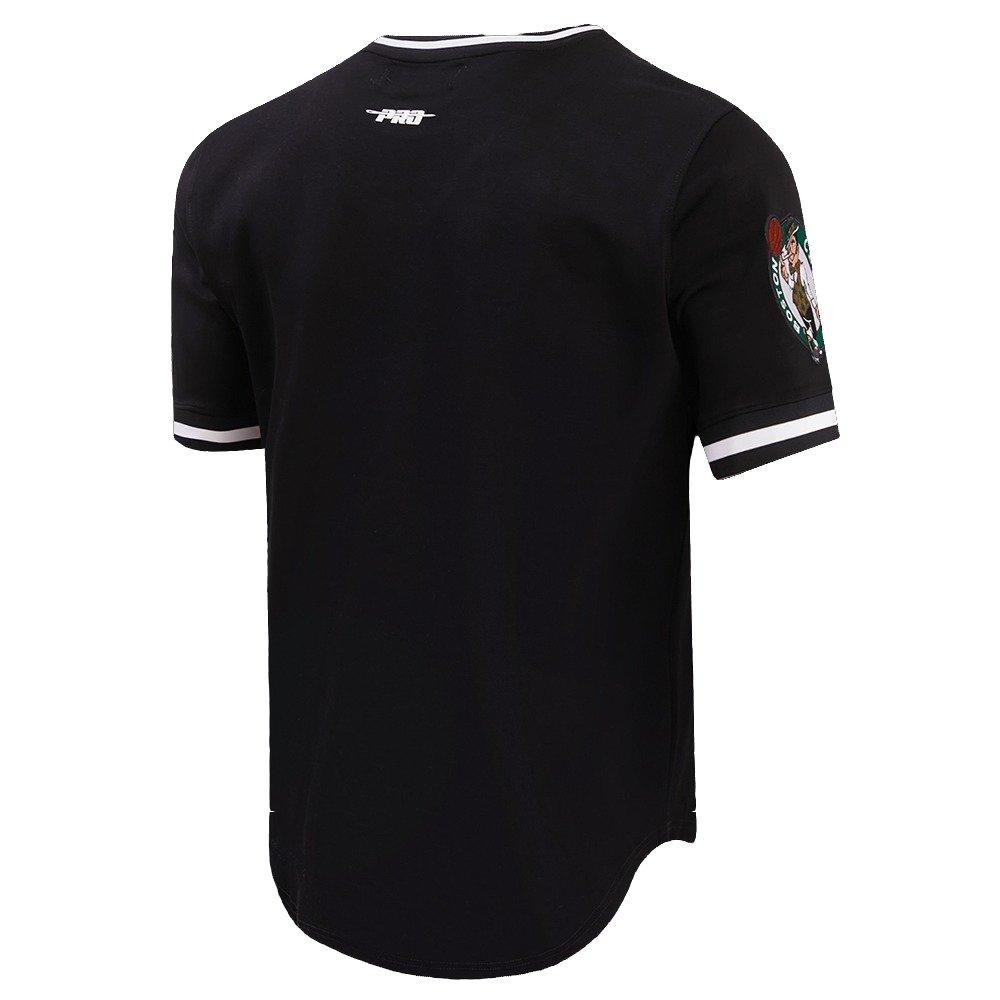 Pro Standard Men's NBA Boston Celtics Retro Classic Double Knit Tee -Black - BLACK Thumbnail View 4