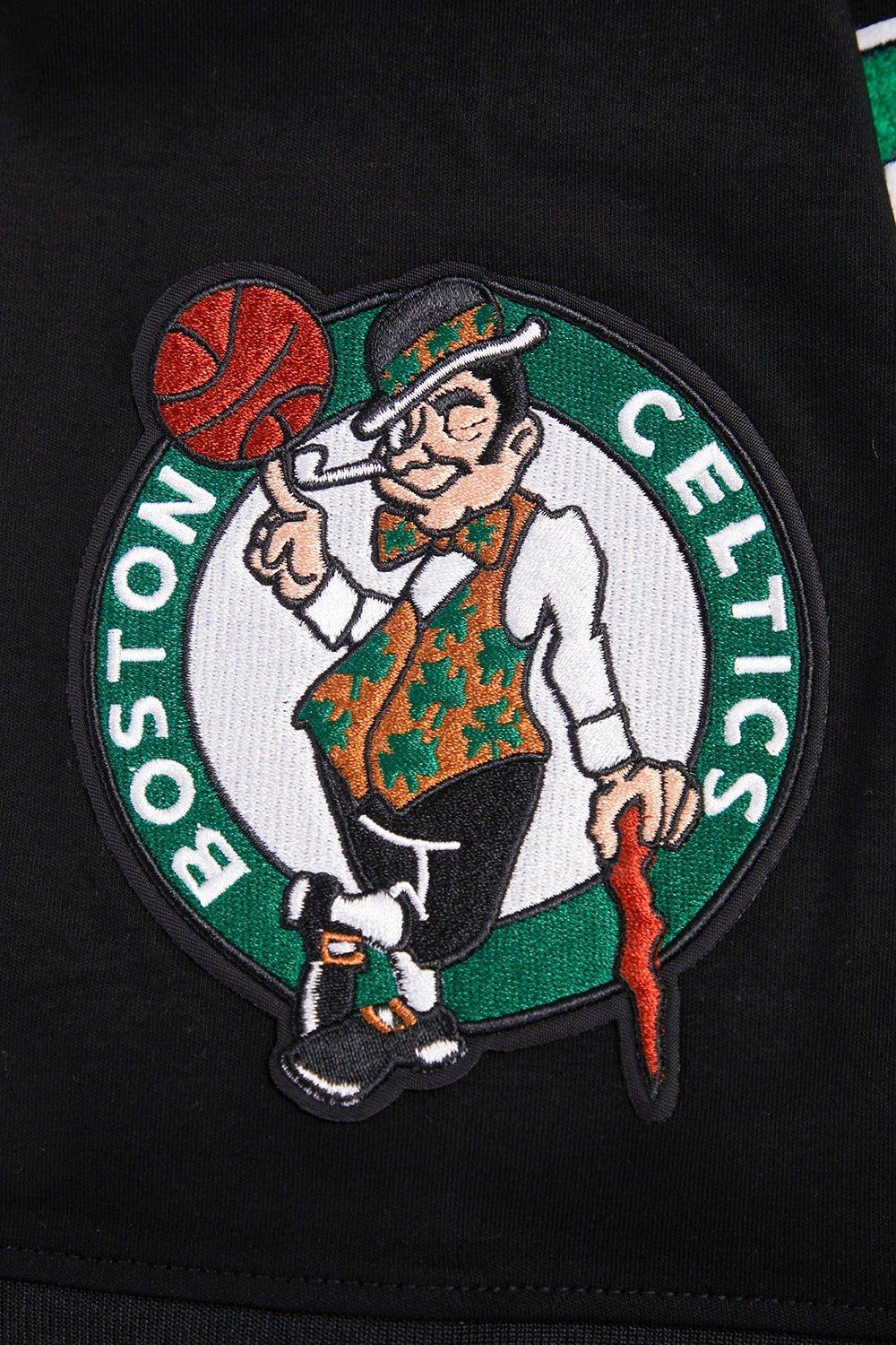 Pro Standard Men's NBA Boston Celtics Retro Classic Double Knit Tee - Black - BLACK Thumbnail View 6