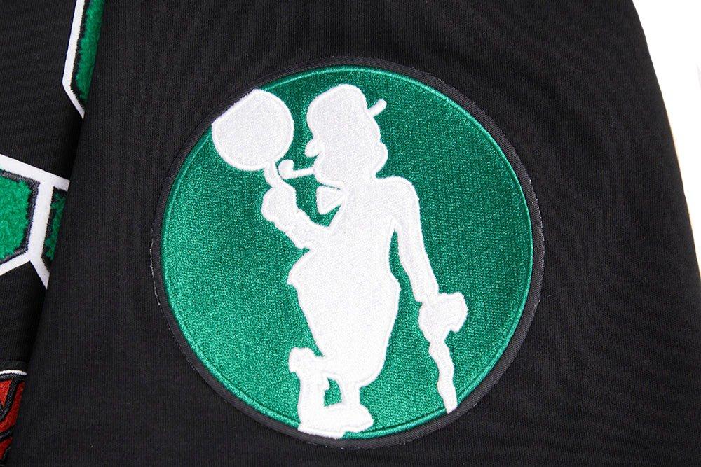 Pro Standard Men's NBA Boston Celtics Retro Classic Double Knit Tee - Black - BLACK Thumbnail View 7