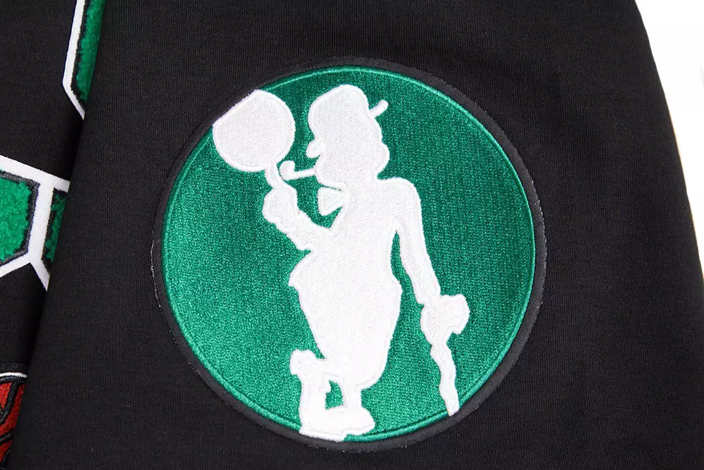 Pro Standard Men's NBA Boston Celtics Retro Classic Double Knit Tee - Black - BLACK