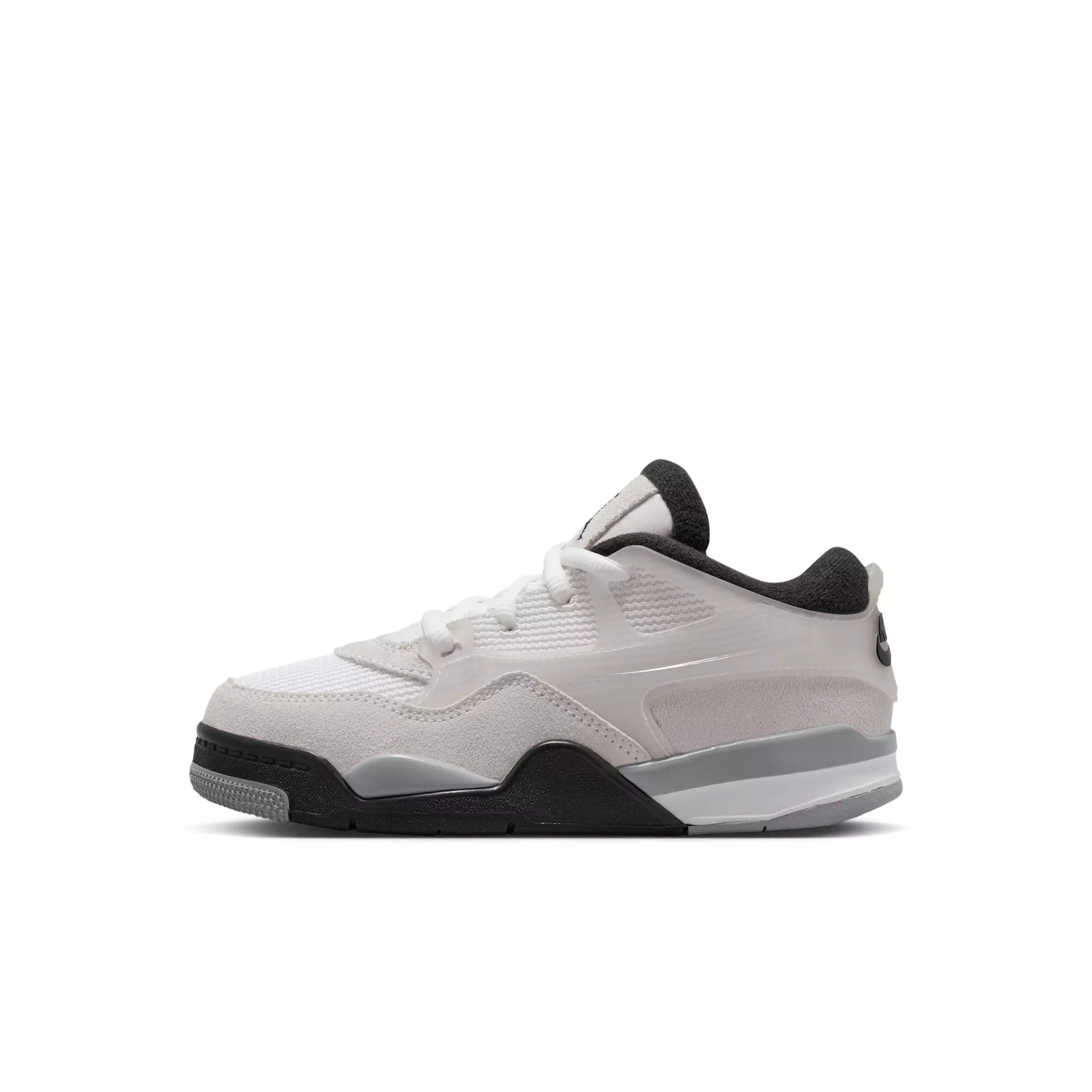 Jordan 4 RM "White/Infrared 23/Light Smoke Grey/Black" Preschool Boys' Shoe - WHITE/INFRARED/LT GREY/BLACK