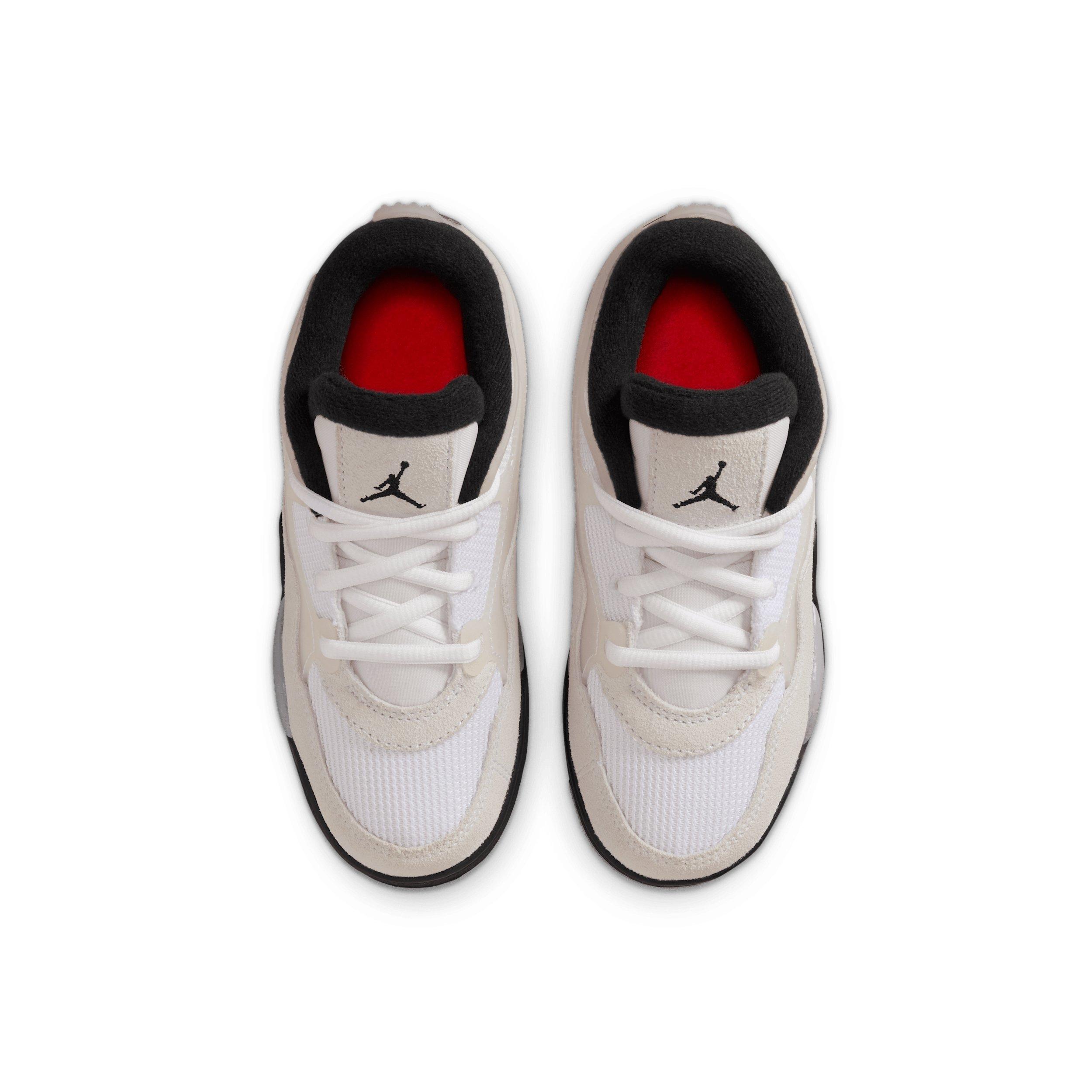 Jordan 4 RM "White/Infrared 23/Light Smoke Grey/Black" Preschool Boys' Shoe - WHITE/INFRARED/LT GREY/BLACK Thumbnail View 4