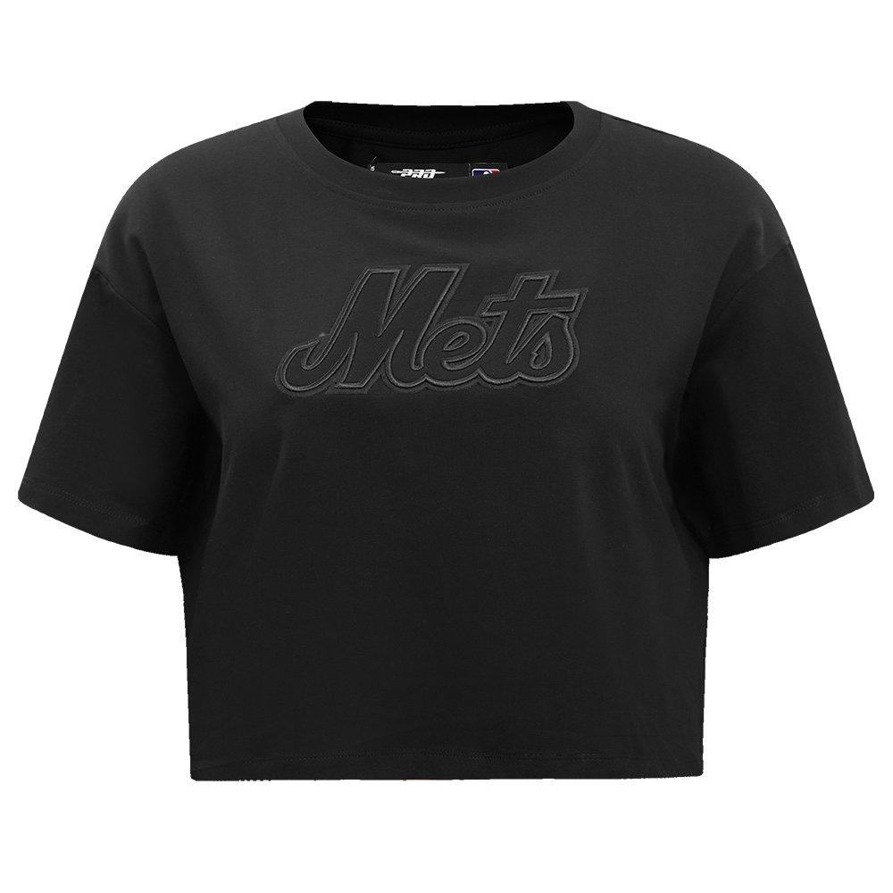 Pro Standard Women's MLB TNew York Mets​ Neutral SJ Boxy Top -Black - BLACK Thumbnail View 1