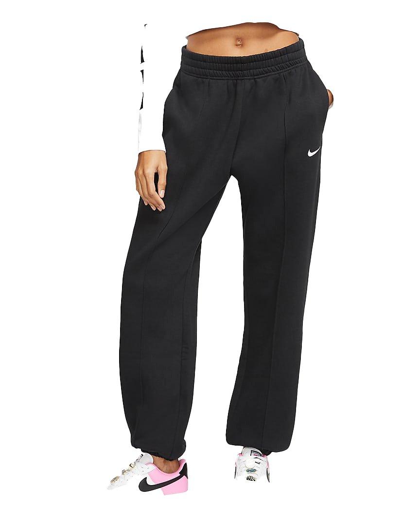 Nike Women's Sportswear Essential Collection Fleece Pants - Grey - BLACK Thumbnail View 1