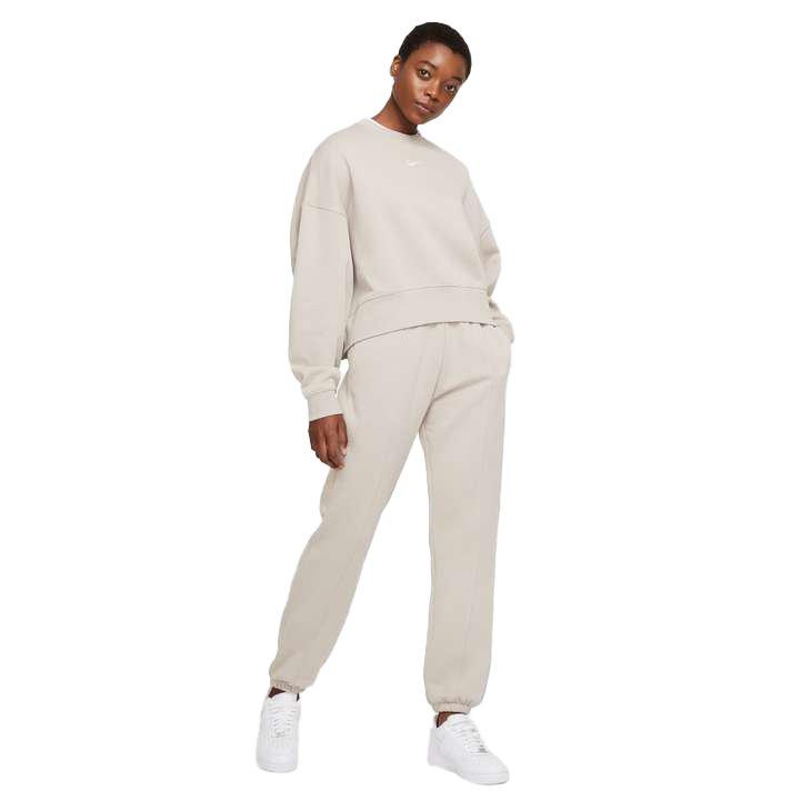 Nike Women's Sportswear Essential Collection Fleece Pants - Grey - BROWN Thumbnail View 5