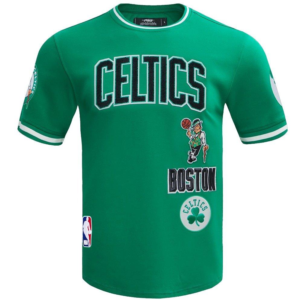 Pro Standard Men's NBA Boston Celtics Retro Classic Double Knit Tee - Kelly Green - KELLY GREEN Thumbnail View 1