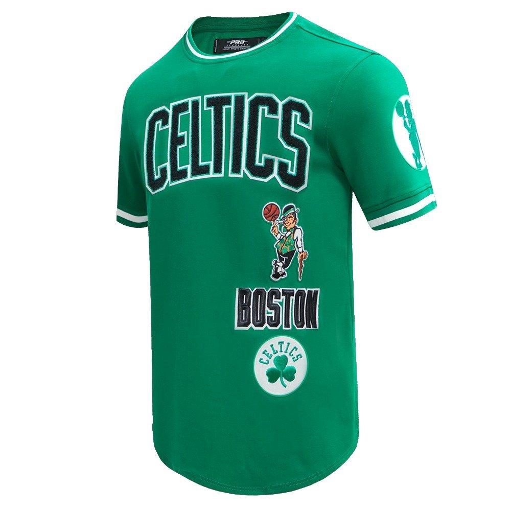 Pro Standard Men's NBA Boston Celtics Retro Classic Double Knit Tee - Kelly Green - KELLY GREEN Thumbnail View 3