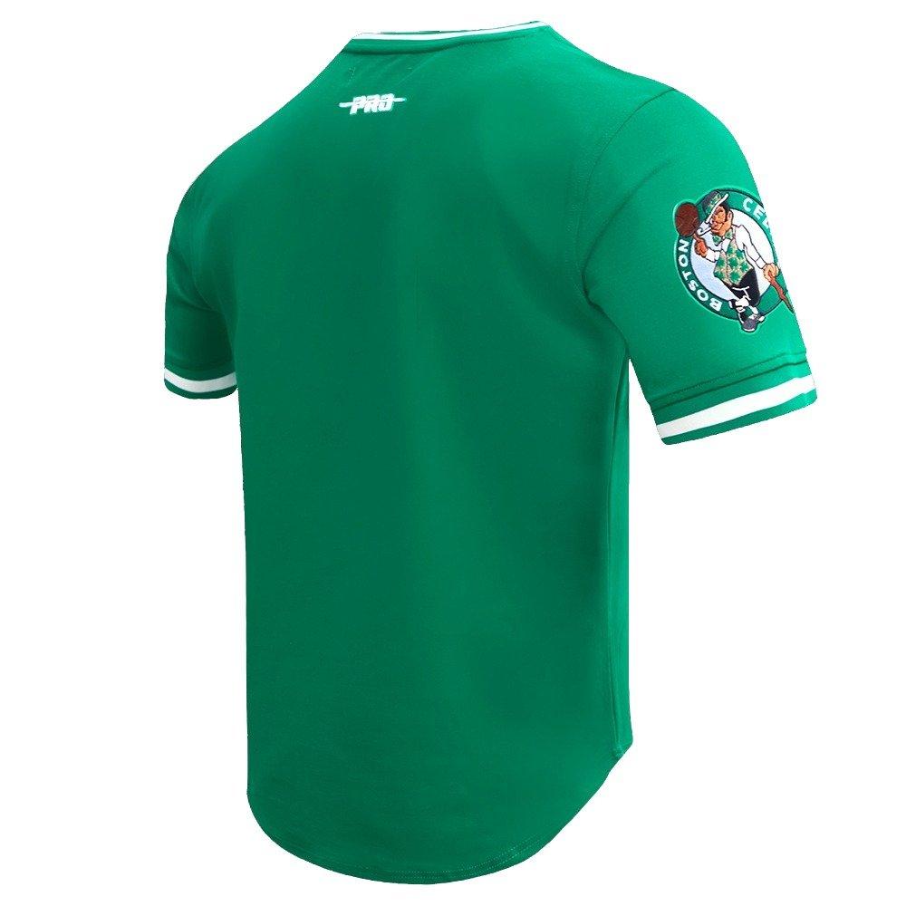 Pro Standard Men's NBA Boston Celtics Retro Classic Double Knit Tee -Kelly Green - KELLY GREEN Thumbnail View 4