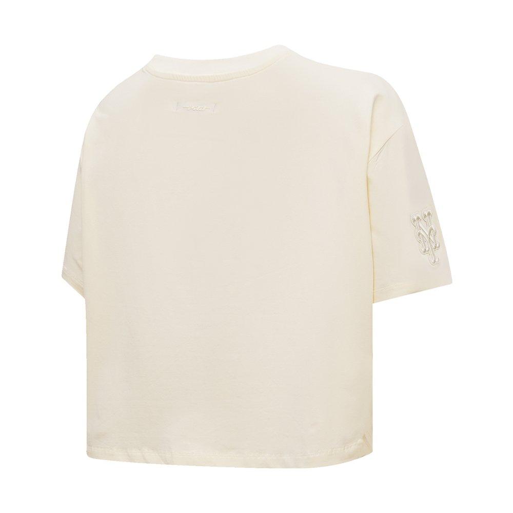 Pro Standard Women's MLB New York Mets​​ Neutral SJ Boxy Top - Cream - CREAM Thumbnail View 4