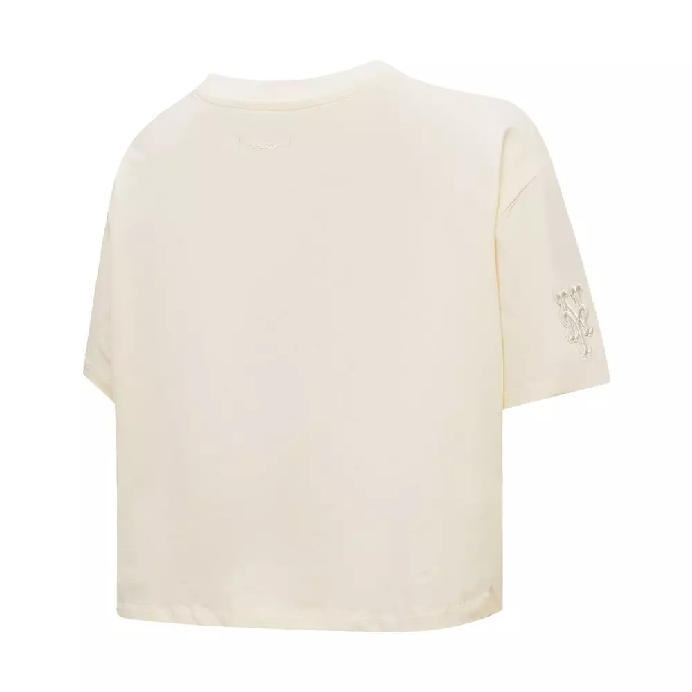 Pro Standard Women's MLB New York Mets​​ Neutral SJ Boxy Top - Cream - CREAM