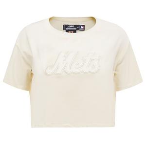 Pro Standard Women's MLB New York Mets​​ Neutral SJ Boxy Top -Cream
