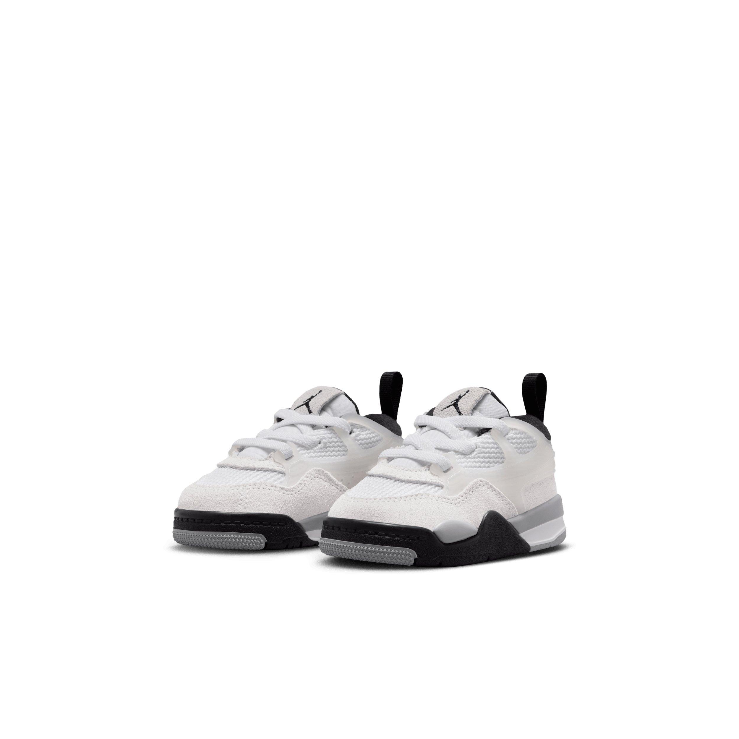Jordan 4 RM Infant Boys' "White/Infrared 23/Light Smoke Grey/Black" Shoe