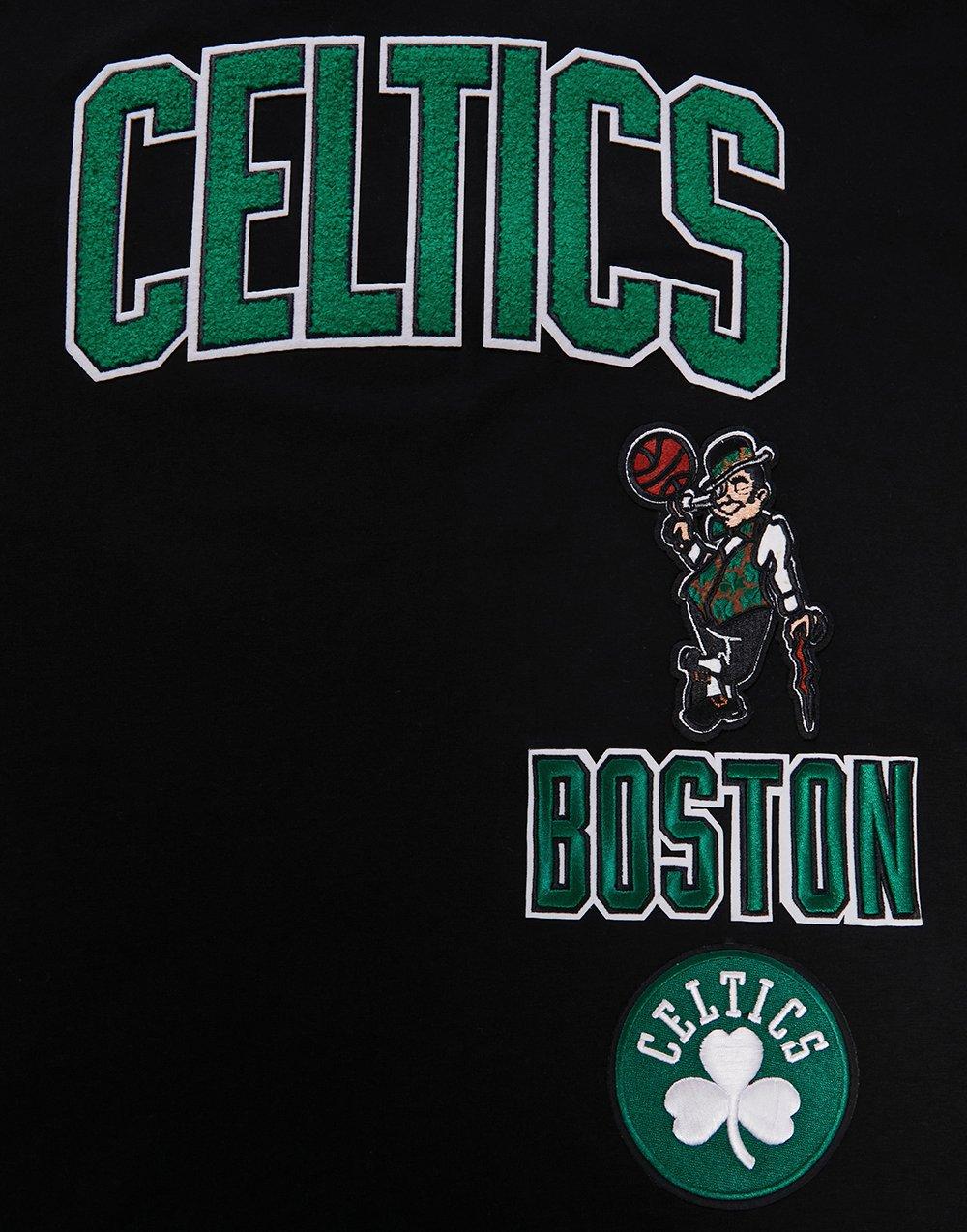 Pro Standard Men's NBA Boston Celtics Retro Classic SJ Striped Tee - Black - BLACK Thumbnail View 5