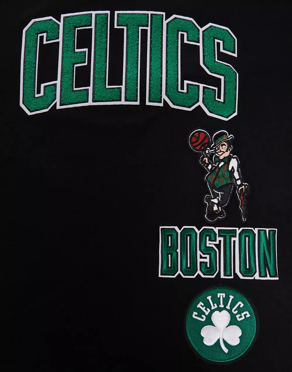 Pro Standard Men's NBA Boston Celtics Retro Classic SJ Striped Tee - Black - BLACK