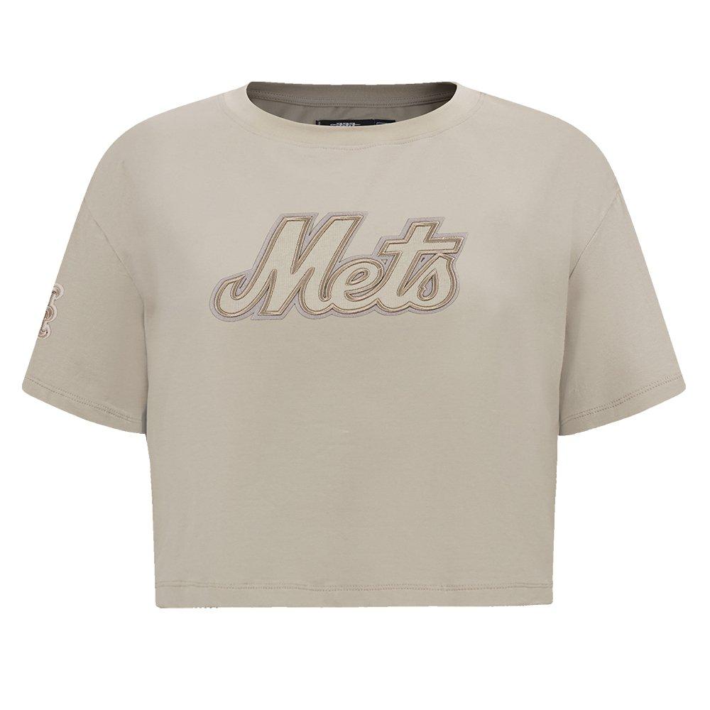 Pro Standard Women's MLB New York Mets​ Neutral SJ Boxy Top -Tan - TAN