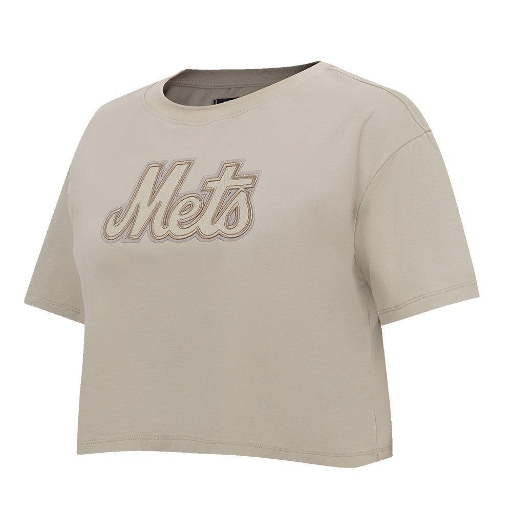 Pro Standard Women's MLB New York Mets​ Neutral SJ Boxy Top - Tan - TAN Thumbnail View 3