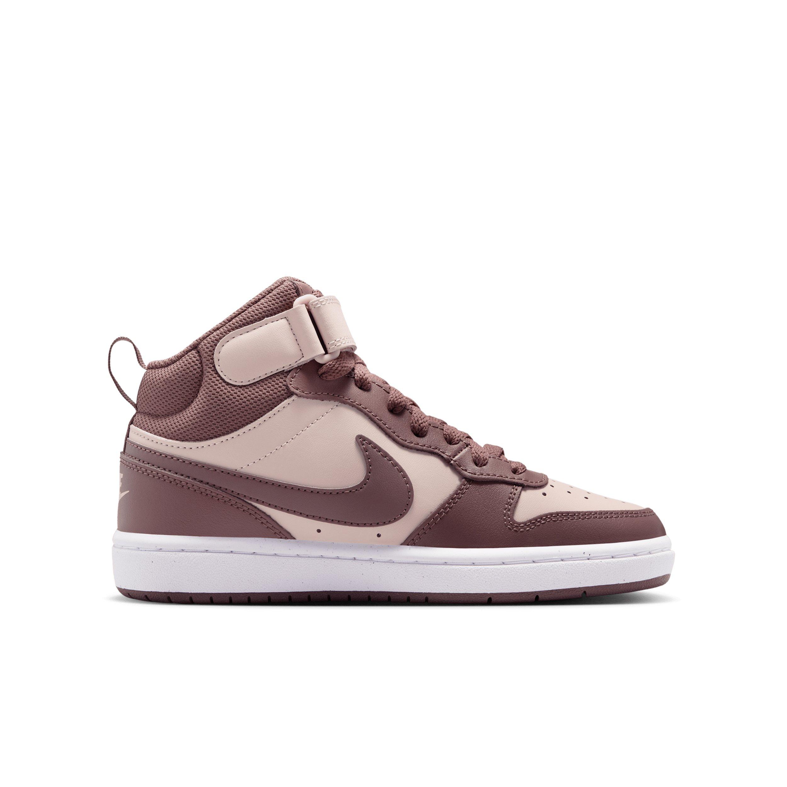 Nike Court Borough Mid 2 "Silt Red/White/Tattoo" Grade School Girls' Shoe - RED/WHITE/TATTOO Thumbnail View 1