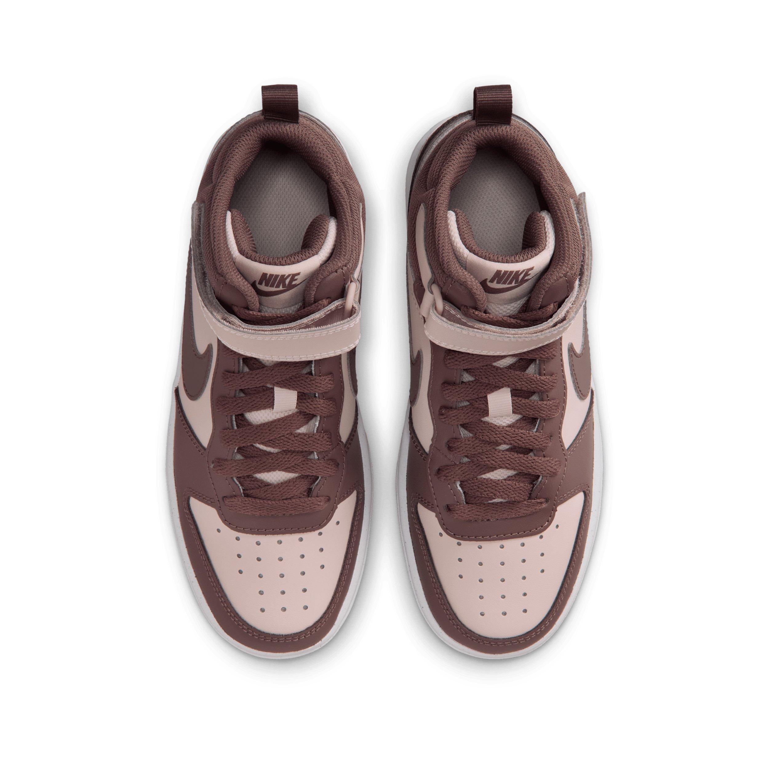 Nike Court Borough Mid 2 "Silt Red/White/Tattoo" Grade School Girls' Shoe - RED/WHITE/TATTOO Thumbnail View 4