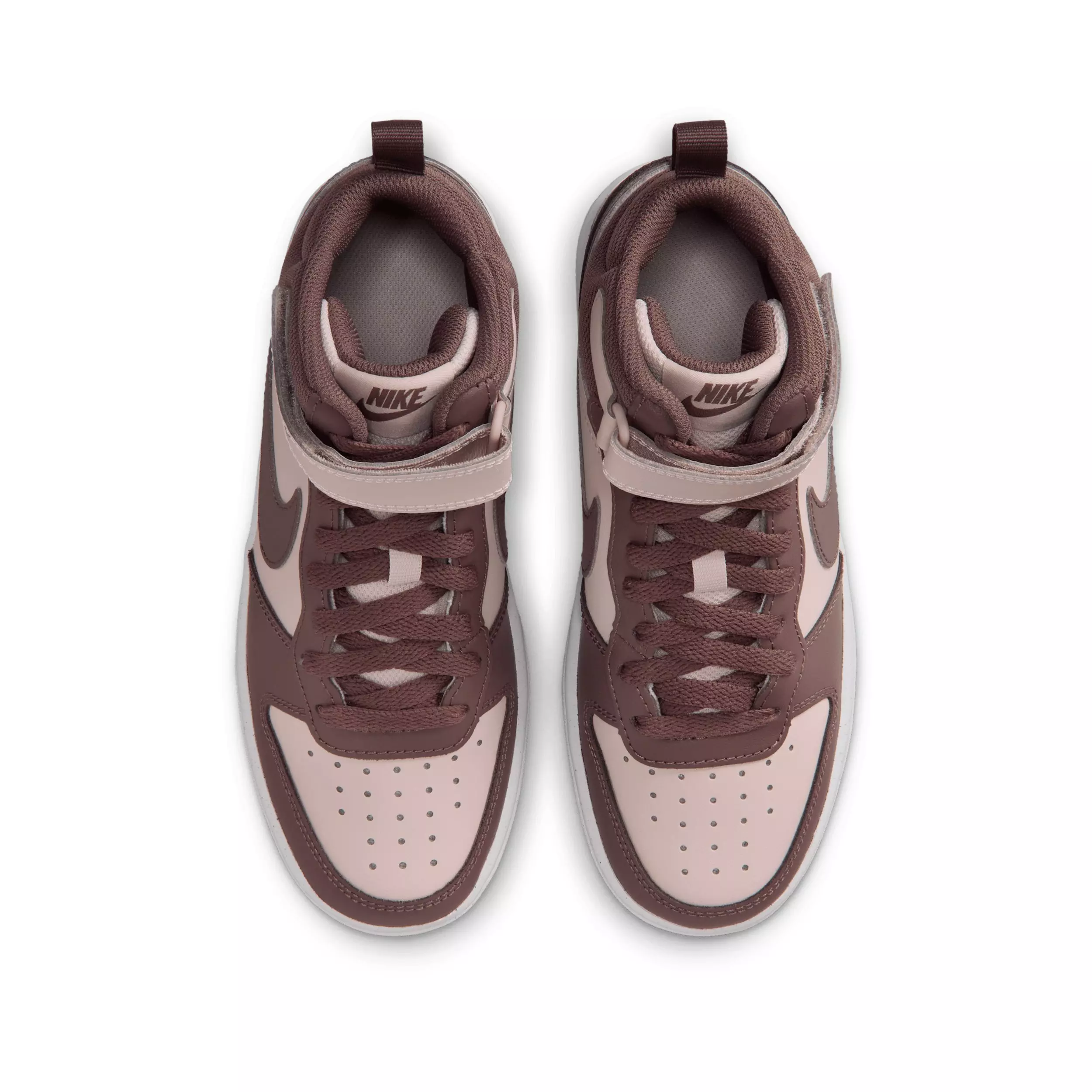 Nike Court Borough Mid 2 "Silt Red/White/Tattoo" Grade School Girls' Shoe - RED/WHITE/TATTOO