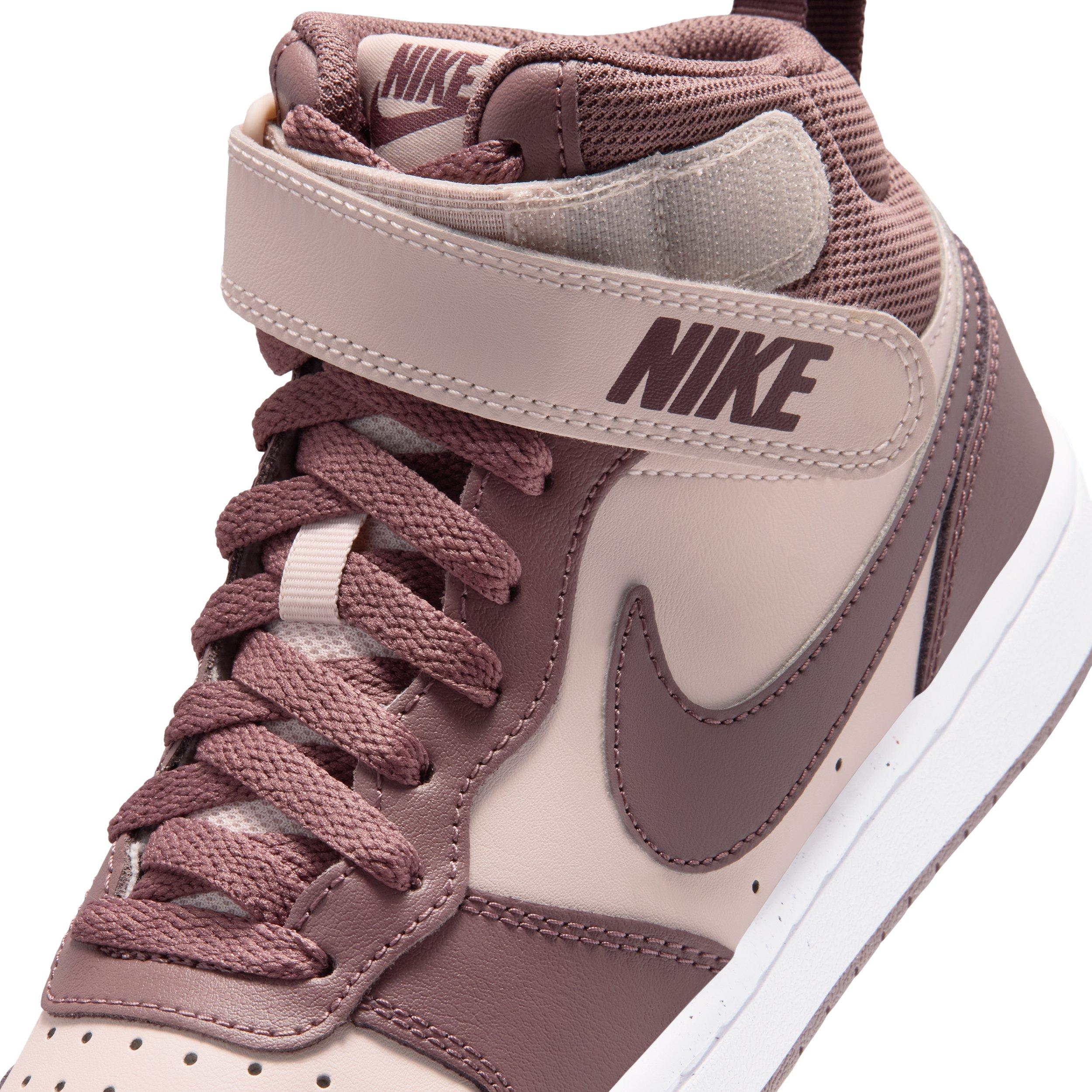 Nike Court Borough Mid 2 "Silt Red/White/Tattoo" Grade School Girls' Shoe - RED/WHITE/TATTOO Thumbnail View 7