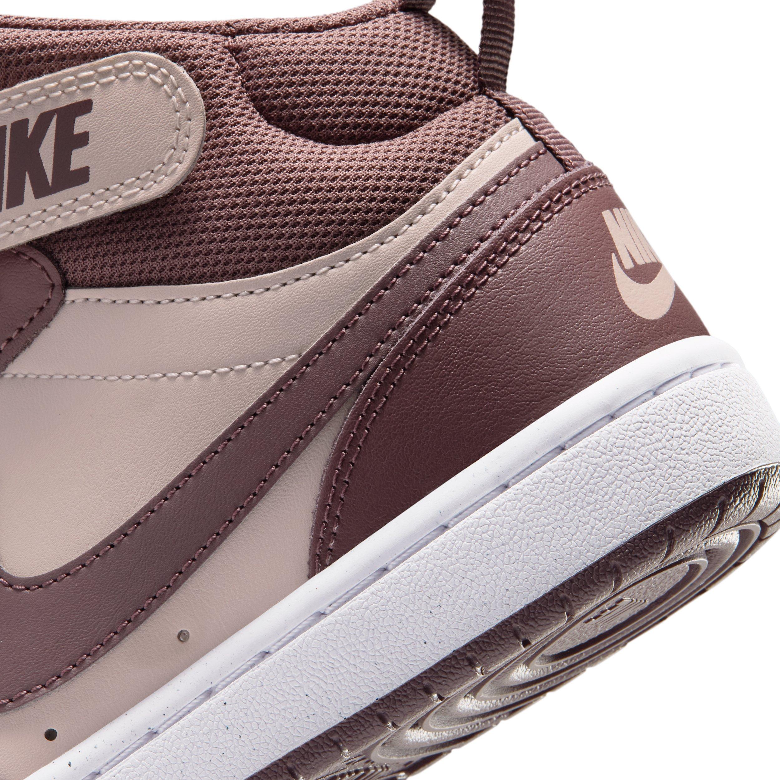 Nike Court Borough Mid 2 "Silt Red/White/Tattoo" Grade School Girls' Shoe - RED/WHITE/TATTOO Thumbnail View 8