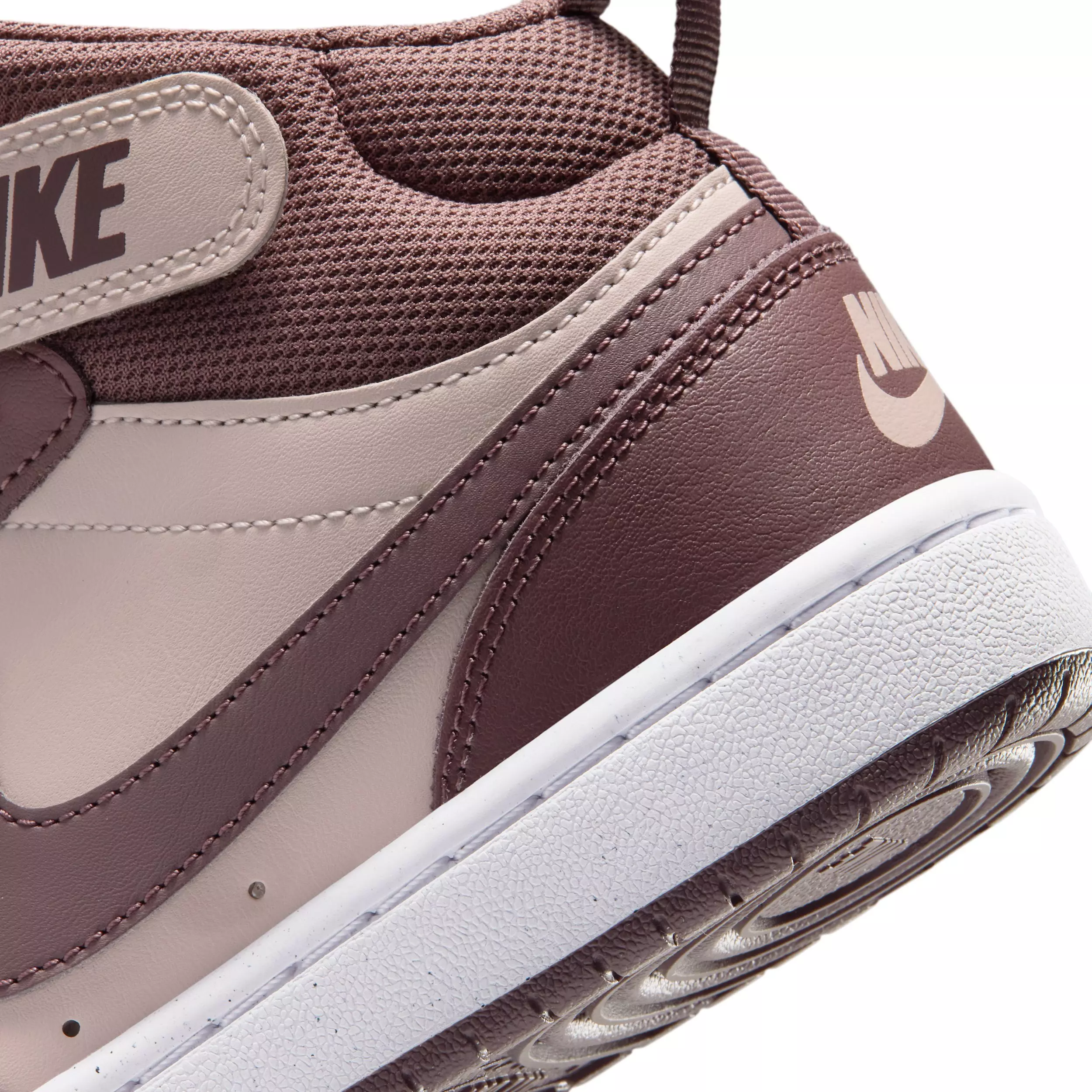 Nike Court Borough Mid 2 "Silt Red/White/Tattoo" Grade School Girls' Shoe - RED/WHITE/TATTOO