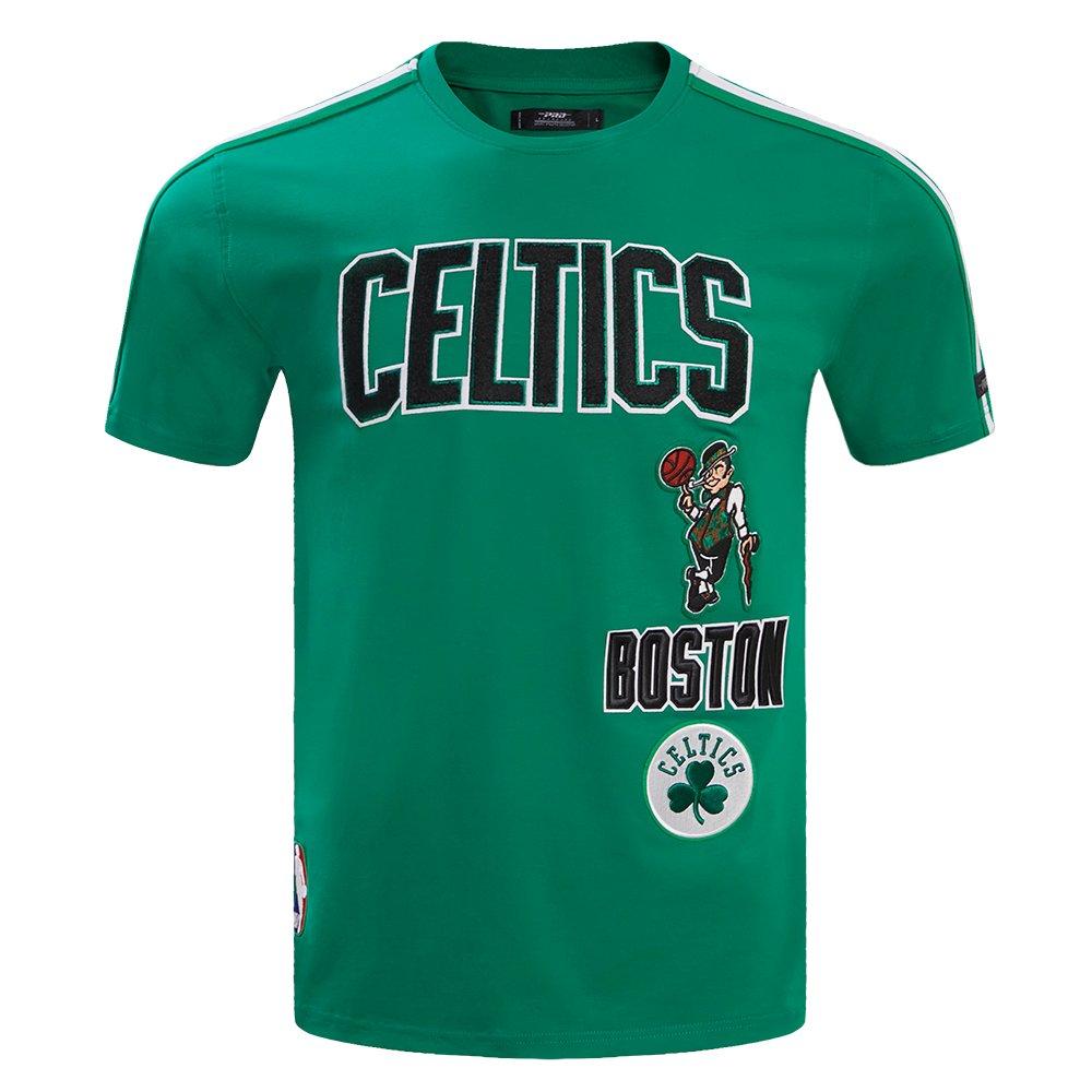 Pro Standard Men's NBA Boston Celtics Retro Classic SJ Striped Tee - Kelly Green - KELLY GREEN Thumbnail View 1