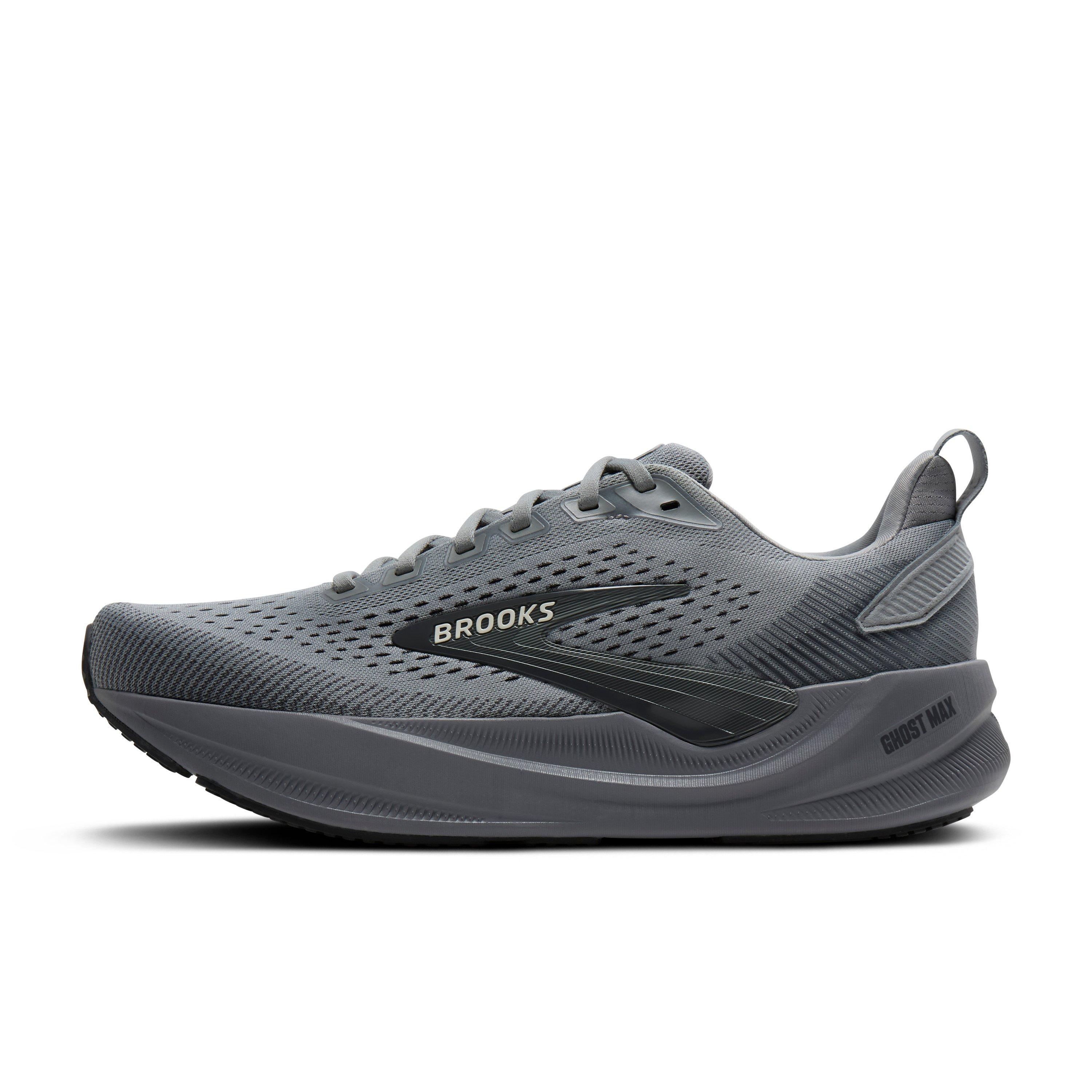 Brooks Ghost Max 4 "Grey/Grey/Ebony" Men's Running Shoe - GREY/GREY/EBONY